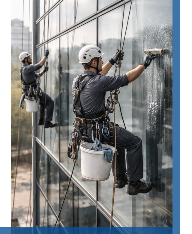 Мойка сплошного остекления в Астрахани, заказать от 308 р.| ВЫСОТНИК-Стр