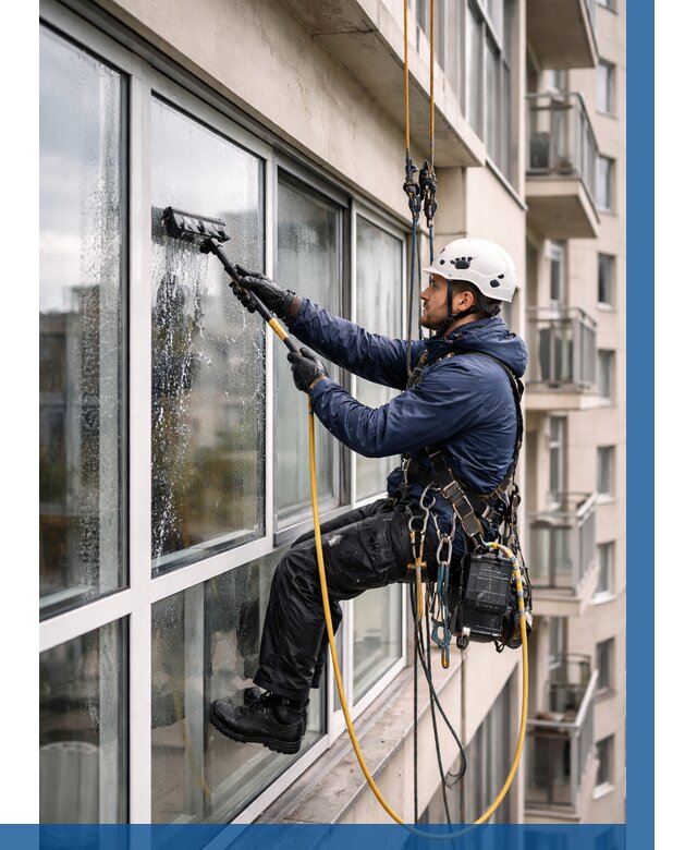 Мойка балконного остекления в Астрахани от 3597 р. | ВЫСОТНИК-Стр