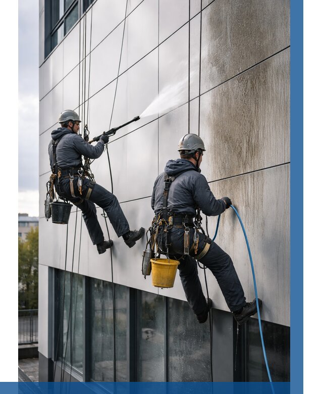 Мойка фасада из композита в Астрахани по цене от 308 р. | ВЫСОТНИК-Стр