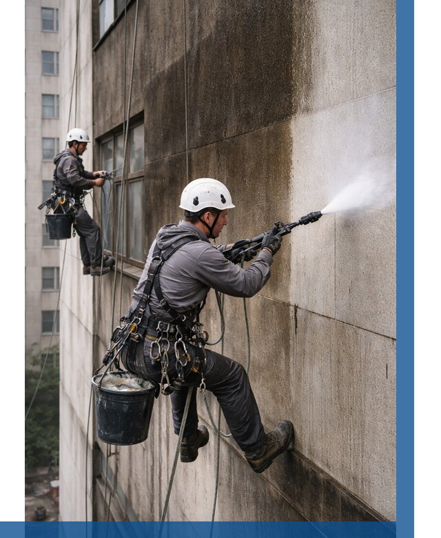 Очистка фасада от копоти в Астрахани от 257 р. | ВЫСОТНИК-Стр