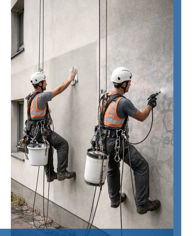 Антиграффити покрытие фасада в Астрахани от 617 р. | ВЫСОТНИК-Стр