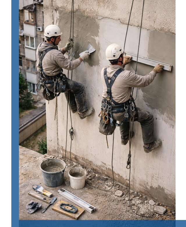 Комплексный ремонт штукатурного фасада с гарантией в Астрахани