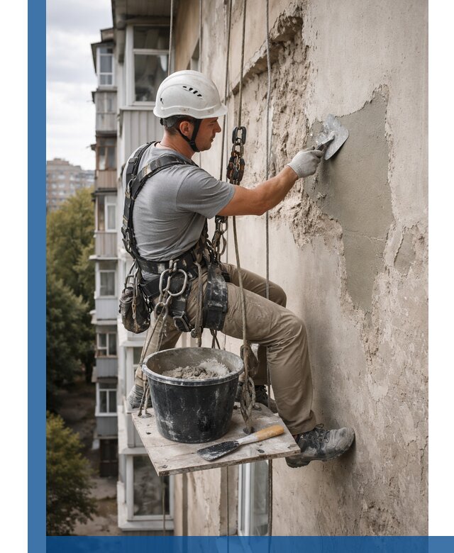Восстановление фасадной штукатурки в Астрахани с гарантией качества