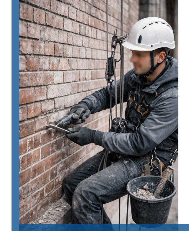 Расшивка кирпичных швов фасадов и стен, ремонт в Астрахани