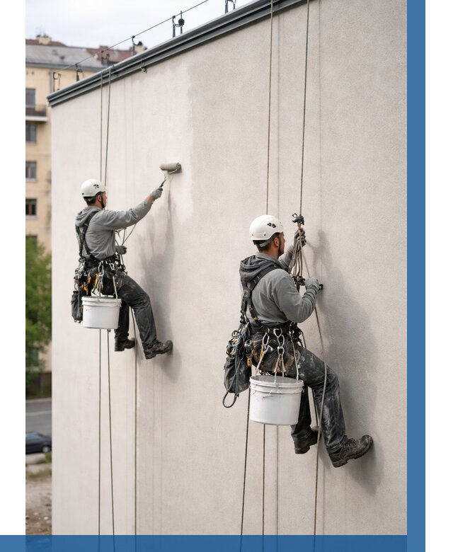 Покраска оштукатуренного фасада в Астрахани от 329 р. | ВЫСОТНИК-Стр