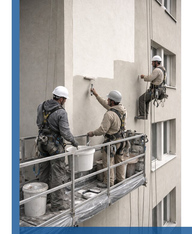 Покраска оштукатуренного фасада в Астрахани под ключ с гарантией