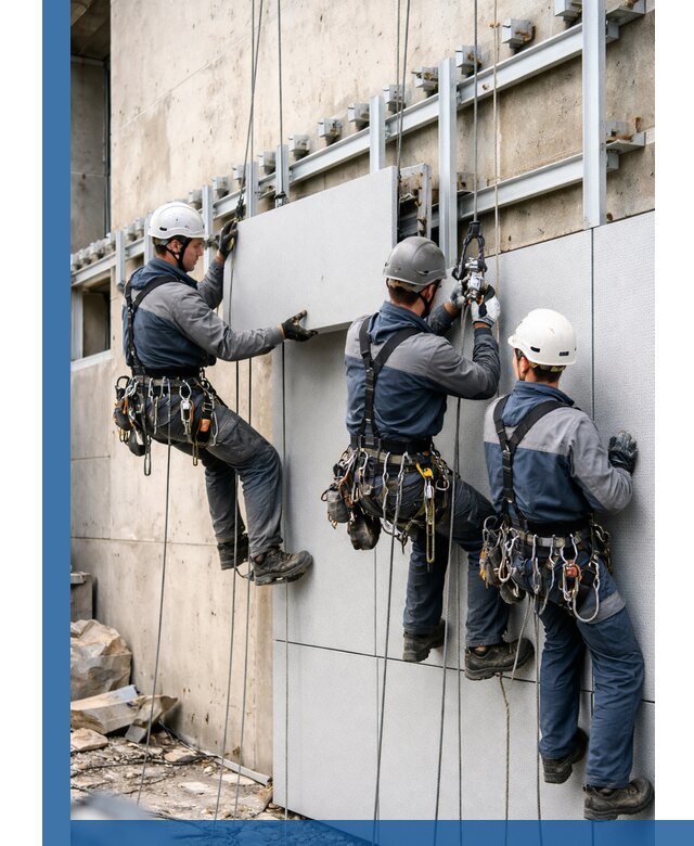 Монтаж вентилируемого фасада в Астрахани под ключ с гарантией качества