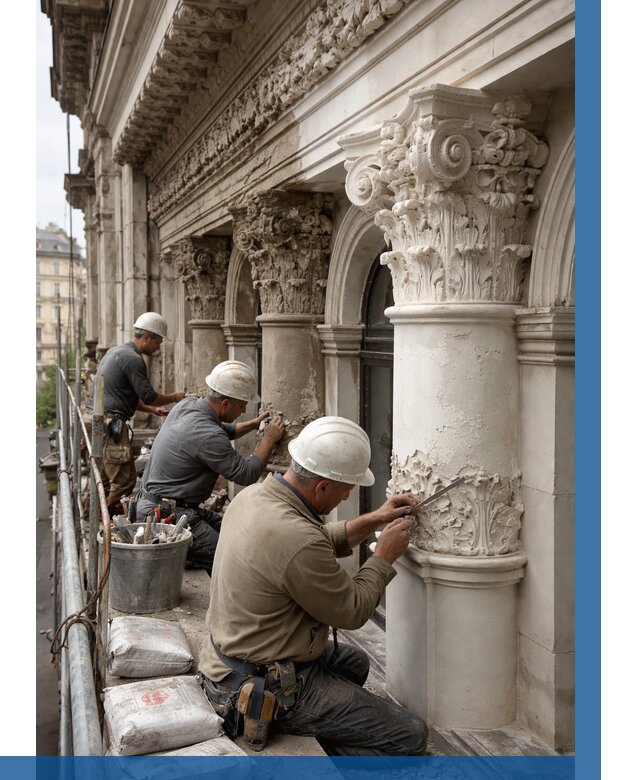 Реставрация фасадной лепнины в Астрахани от 2569 р. | ВЫСОТНИК-Стр