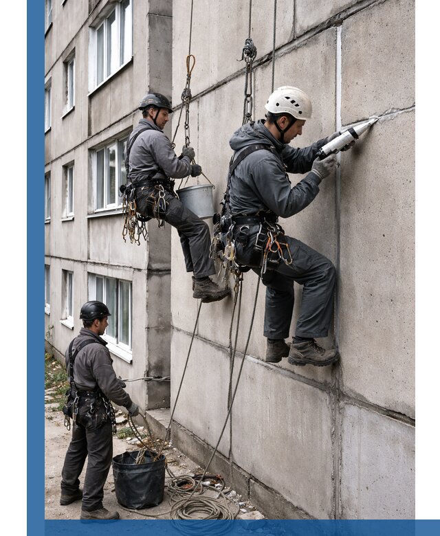 Герметизация межпанельных швов в Астрахани с гарантией герметичности