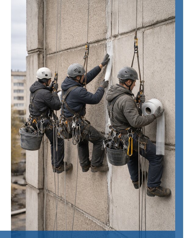 Ремонт межпанельных швов в Астрахани от 771 р. | ВЫСОТНИК-Стр