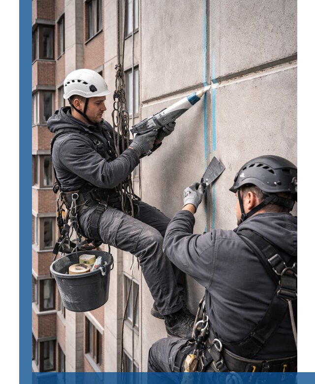 Вторичная герметизация швов фасада и кровли в Астрахани
