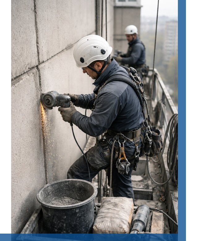 Штробление межпанельных швов в Астрахани от 1233 р. | ВЫСОТНИК-Стр