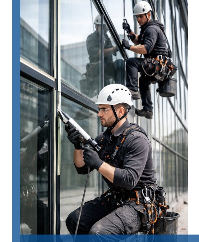 Герметизация витражных швов в Астрахани для зданий и фасадов