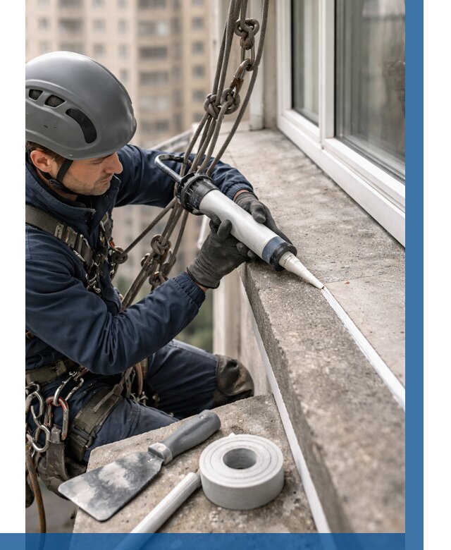 Герметизация балконного козырька в Астрахани от 4624 р. | ВЫСОТНИК-Стр