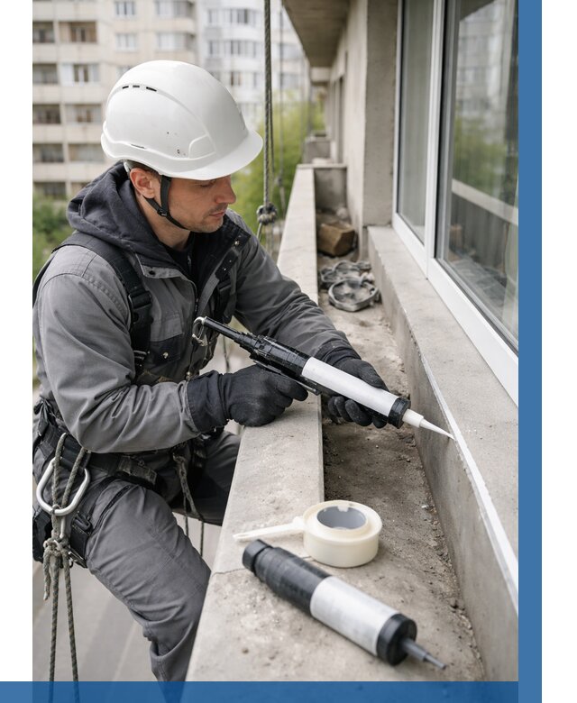 Герметизация швов лоджии в Астрахани от 4624 р. | ВЫСОТНИК-Стр