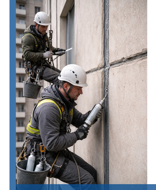 Герметизация деформационных швов фасада в Астрахани качественно