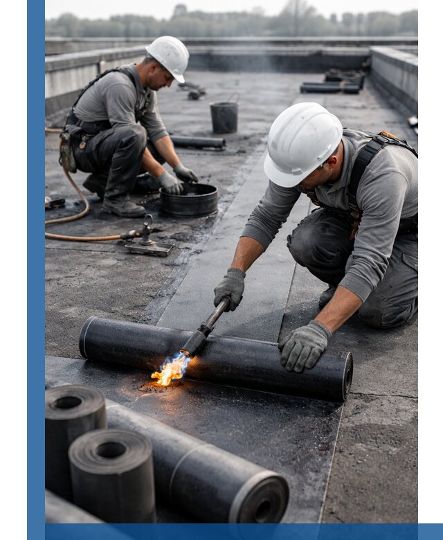 Ремонт рулонной кровли в Астрахани герметизация и восстановление