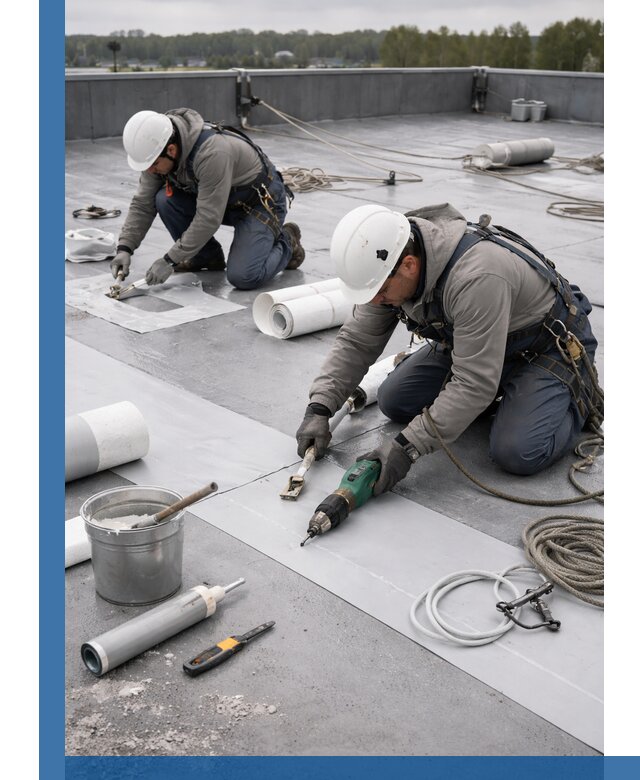 Ремонт мембранной кровли в Астрахани качественно и с гарантией