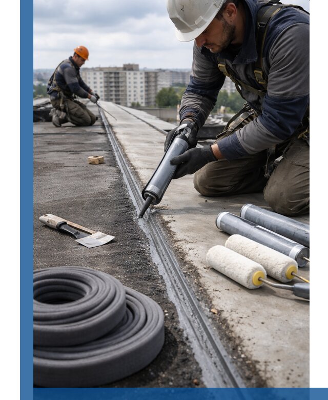 Герметизация швов кровли в Астрахани с гарантией герметичности