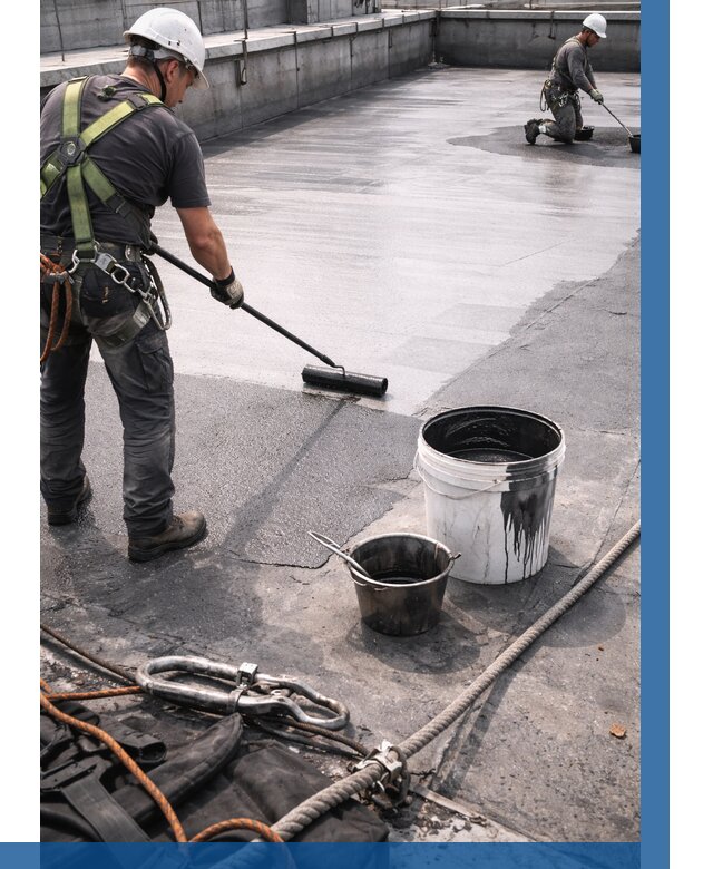 Гидроизоляция кровли жидкой резиной в Астрахани от 514 р. | ВЫСОТНИК-Стр