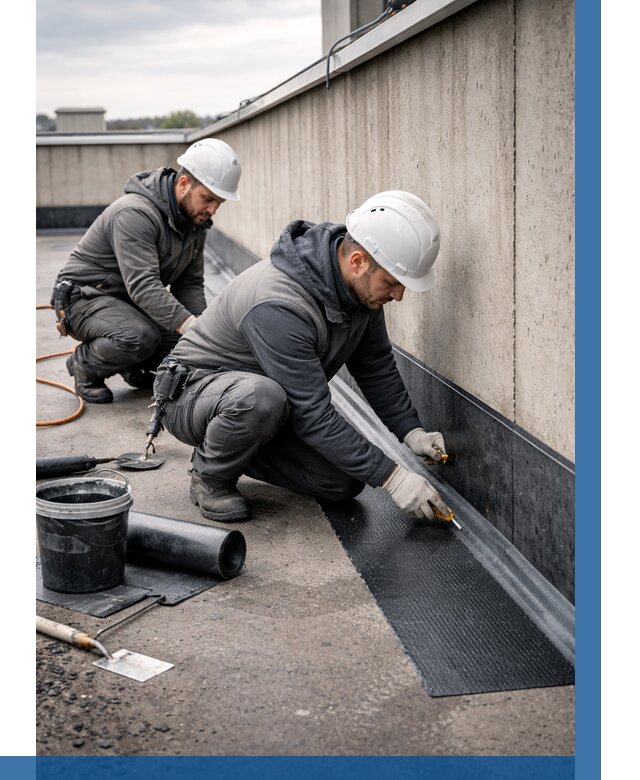 Гидроизоляция примыканий на кровле в Астрахани от 925 р. | ВЫСОТНИК-Стр