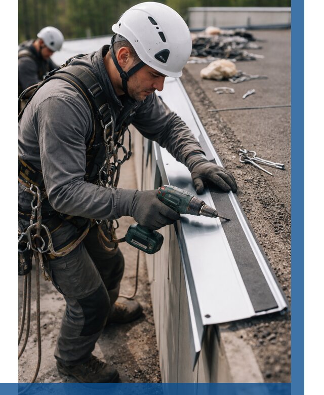 Монтаж капельника на кровле в Астрахани от 308 р. | ВЫСОТНИК-Стр