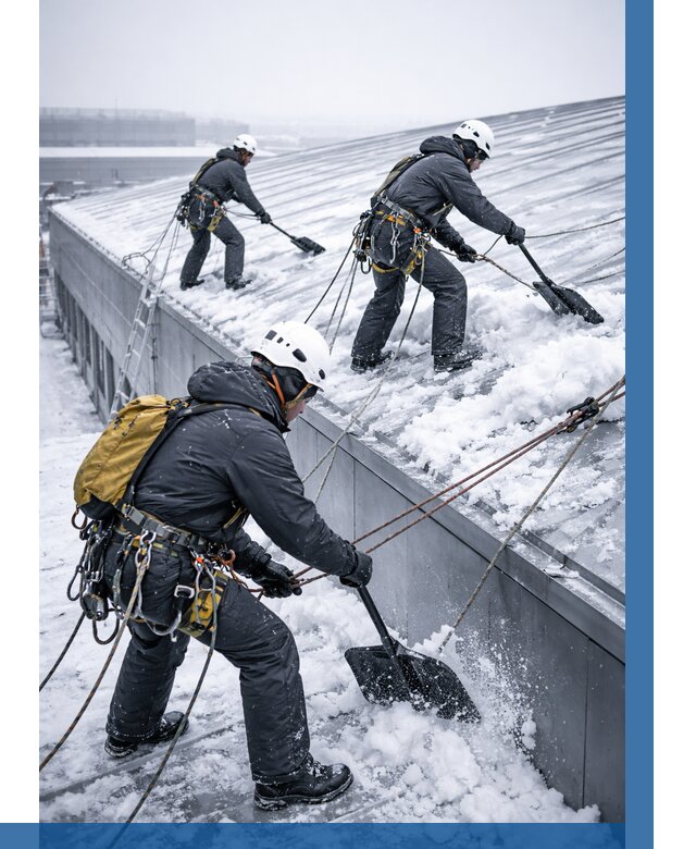 Очистка навесов от снега в Астрахани от 4624 р. | ВЫСОТНИК-Стр