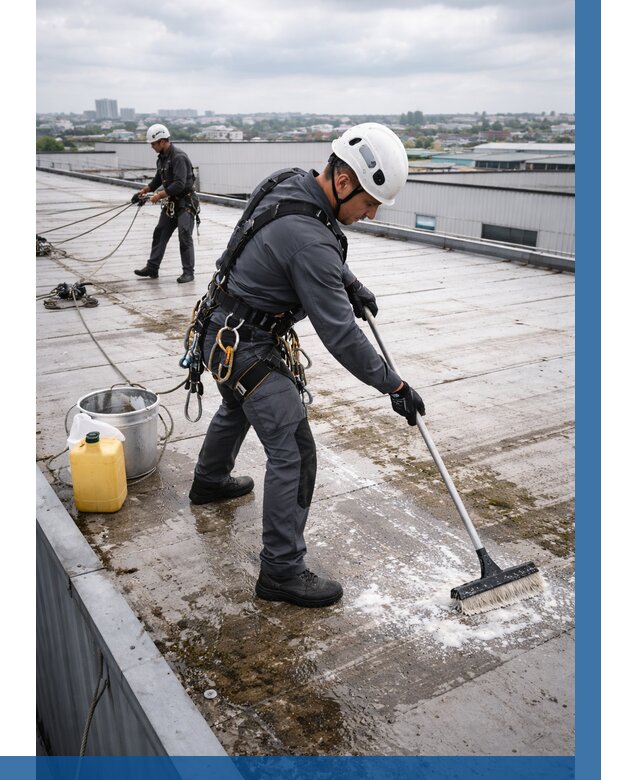 Очистка крыши по графику в Астрахани от 7707 р. | ВЫСОТНИК-Стр