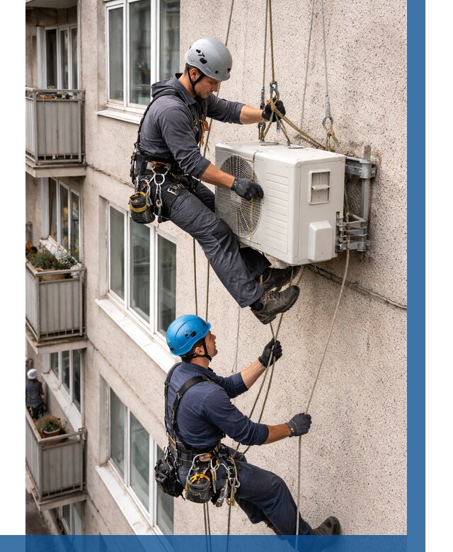 Перенос внешнего блока кондиционера в Астрахани от 9248 р.| ВЫСОТНИК-Стр