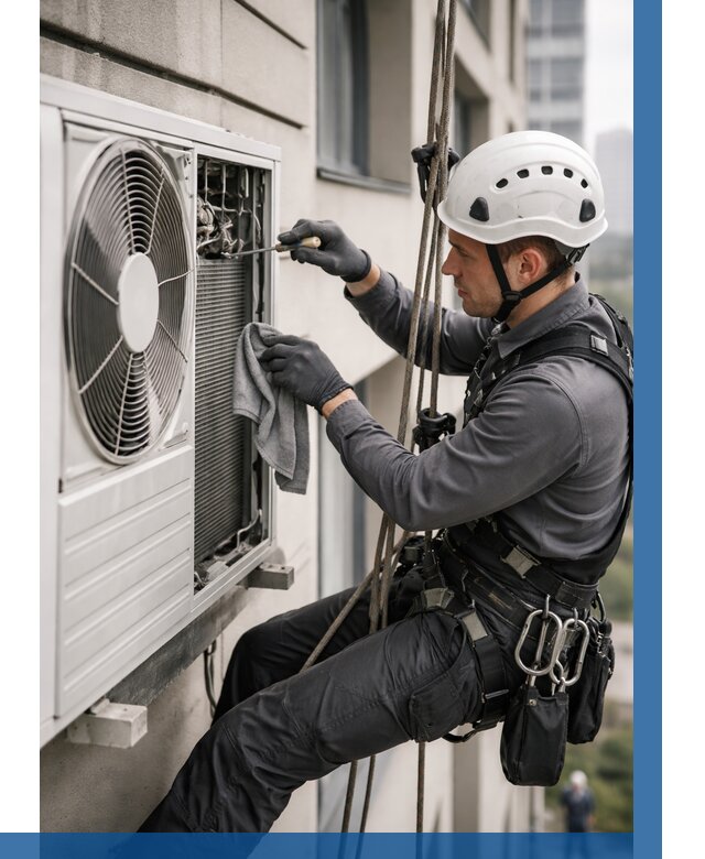 Обслуживание внешнего блока кондиционера в Астрахани от 2775 р.ВЫСОТНИК-Стр