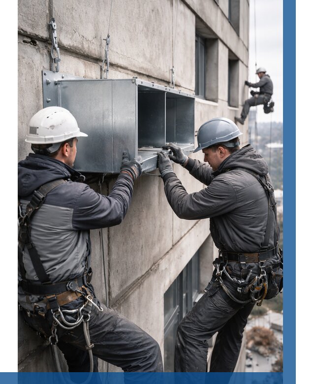 Монтаж вентиляционных коробов в Астрахани от 3083 р. | ВЫСОТНИК-Стр