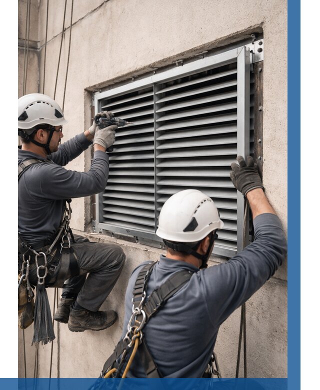 Монтаж вентиляционных решеток в Астрахани от 4624 р. | ВЫСОТНИК-Стр