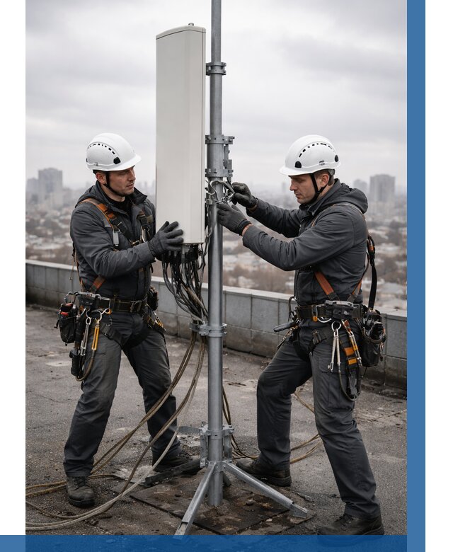 Монтаж антенн связи на крыше в Астрахани от 8735 р. | ВЫСОТНИК-Стр