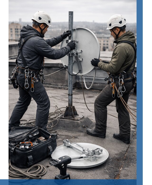 Демонтаж антенн на крыше в Астрахани от 4624 р. | ВЫСОТНИК-Стр