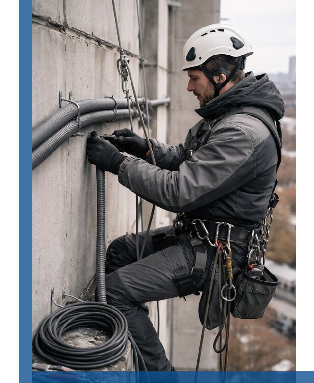 Профессиональный монтаж гофры для кабеля в Астрахани с гарантией