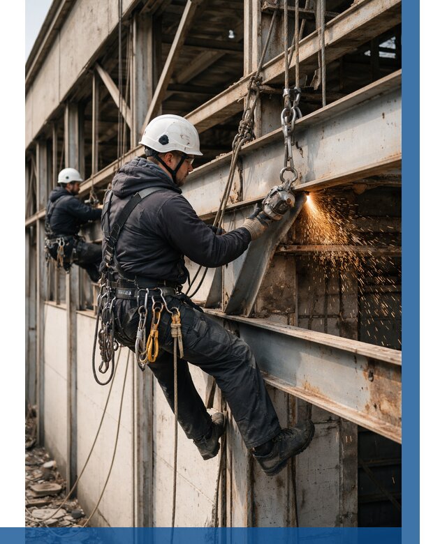 Демонтаж металлоконструкций на высоте в Астрахани от 6679р. |ВЫСОТНИК-Стр