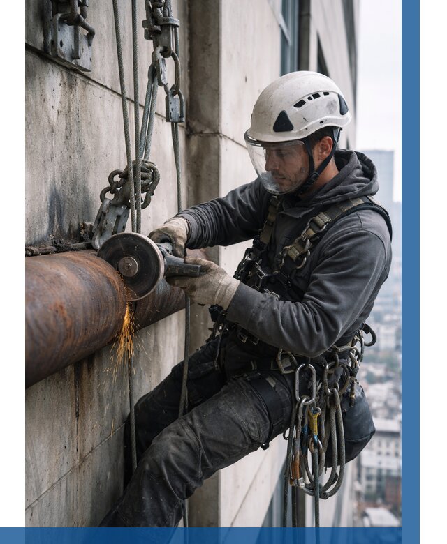 Резка металла на высоте в Астрахани по цене от 4624 р. | ВЫСОТНИК-Стр