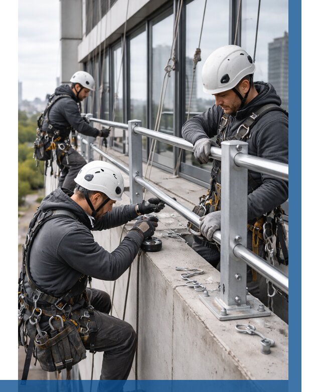 Монтаж ограждений на высоте в Астрахани, от 1233 р. | ВЫСОТНИК-Стр