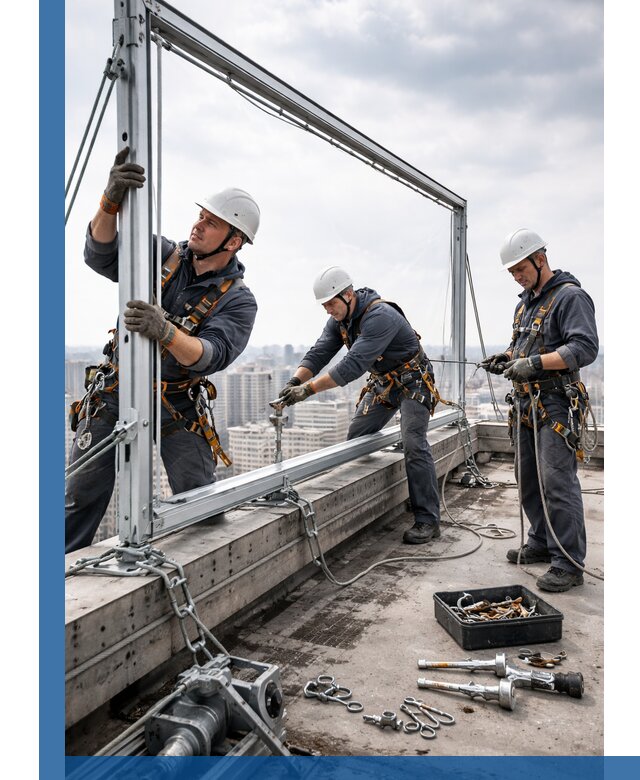 Монтаж крышных рекламных конструкций под ключ в Астрахани