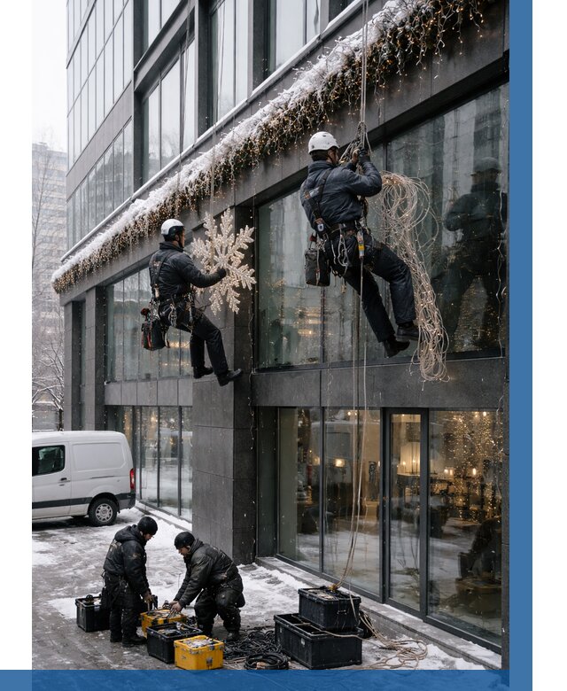 Демонтаж новогоднего оформления в Астрахани от 5652 р. | ВЫСОТНИК-Стр