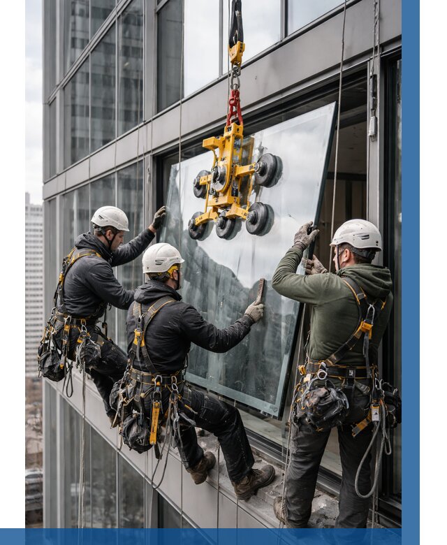 Фасадное остекление зданий под ключ в Астрахани от 10276 р. | ВЫСОТНИК-Стр