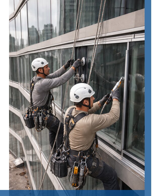 Радиусное остекление фасада в Астрахани от 12331 р. | ВЫСОТНИК-Стр