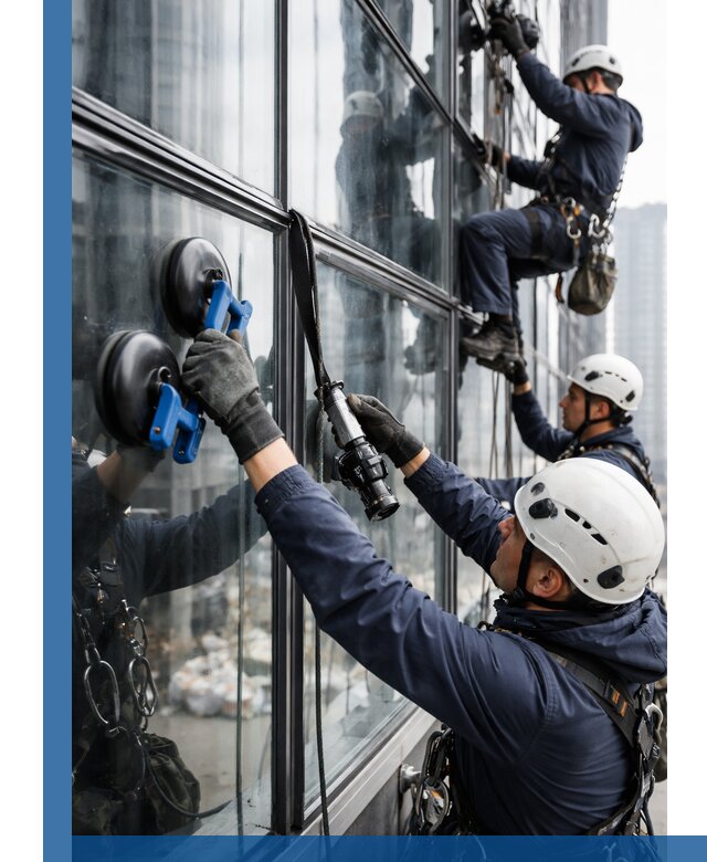 Радиусное остекление фасадов под ключ в Астрахани с гарантиями