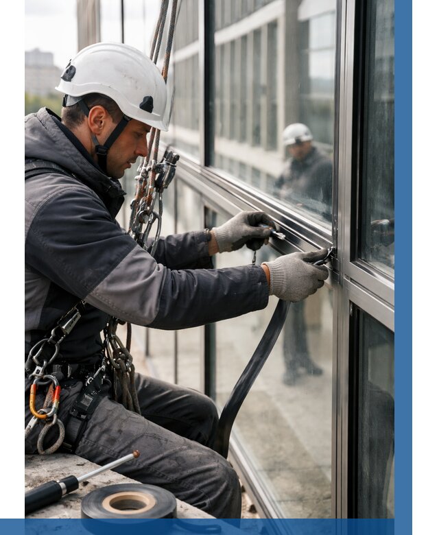 Ремонт витражных конструкций в Астрахани от 3597 р. | ВЫСОТНИК-Стр