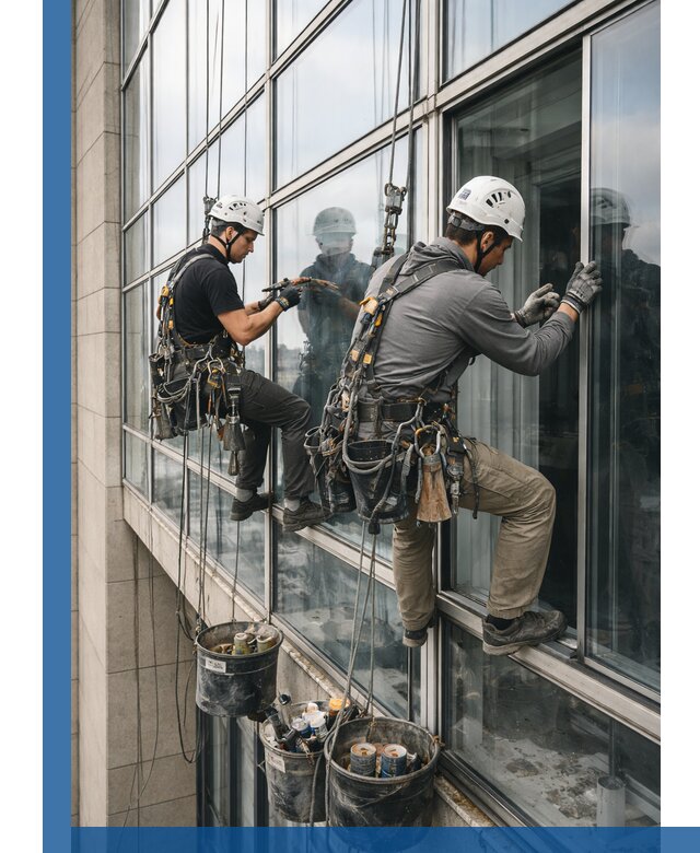 Ремонт витражных конструкций и фасадного остекления в Астрахани