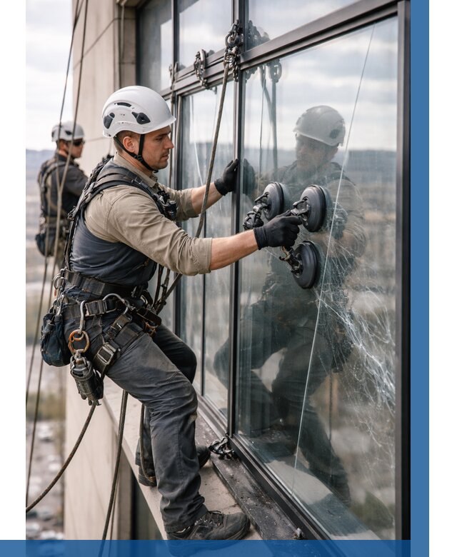 Замена стекла в витраже в Астрахани под ключ от 8735 р. | ВЫСОТНИК-Стр