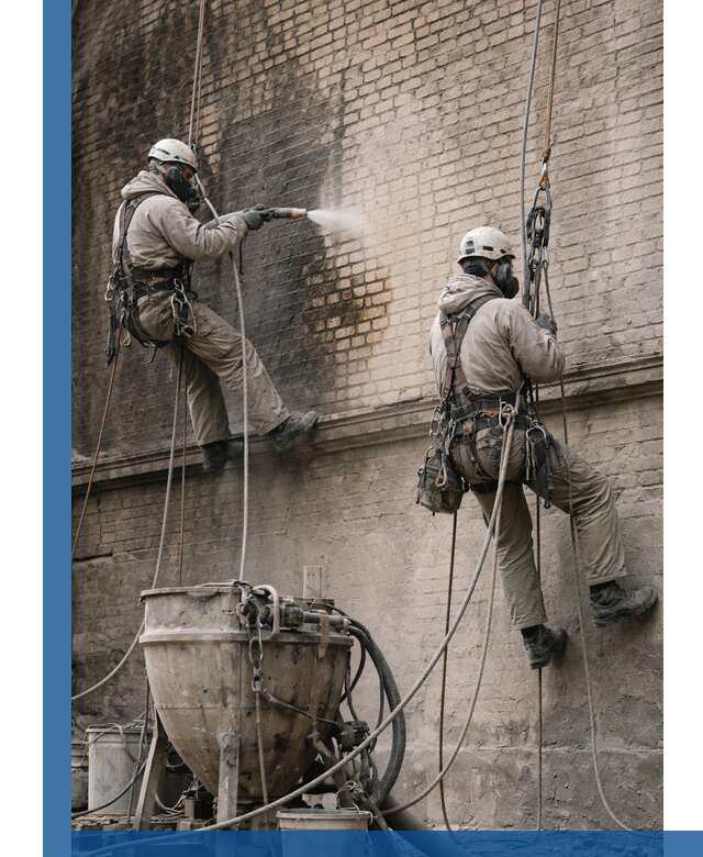 Пескоструйная очистка фасадов в Астрахани профессионально