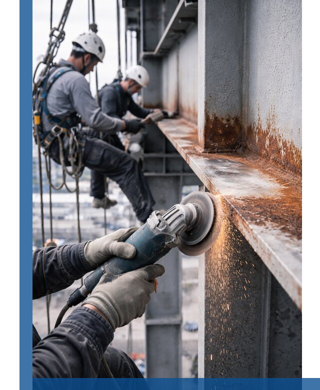 Зачистка металла от ржавчины и подготовка поверхностей в Астрахани