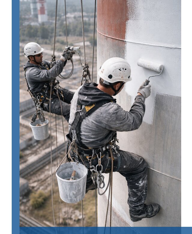 Покраска дымовых труб в Астрахани: антикоррозийная защита и восстановление