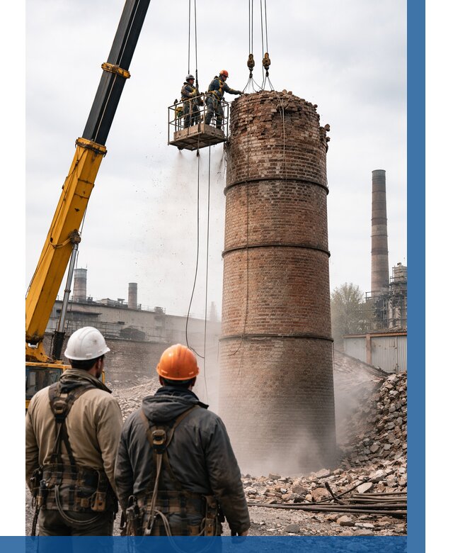 Демонтаж дымовой трубы в Астрахани от 92484 р. | ВЫСОТНИК-Стр, смета